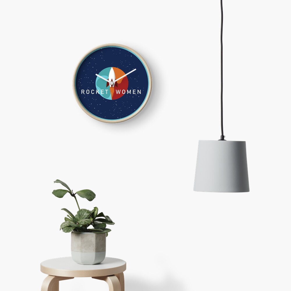 Item preview, Clock designed and sold by RocketWomen.