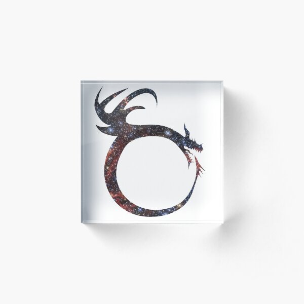 Ouroboros Dragon Acrylic Block