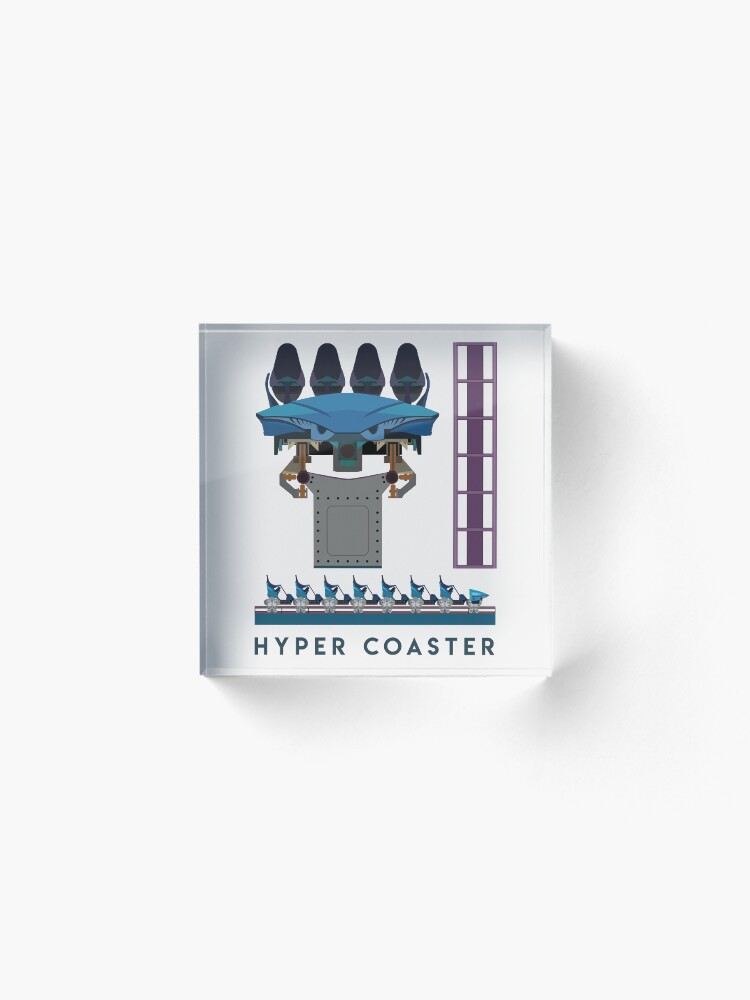 Alternate view of B&M Hyper Coaster Art Design - Maako Acrylic Block