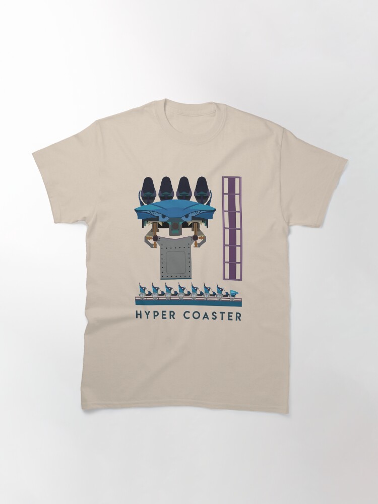 Thumbnail 2 of 7, Classic T-Shirt, B&M Hyper Coaster Art Design - Maako designed and sold by CoasterMerch.