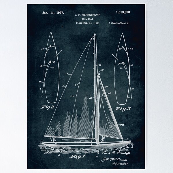 Item preview, 1925 Sail boat designed and sold by xaviervieiraart.