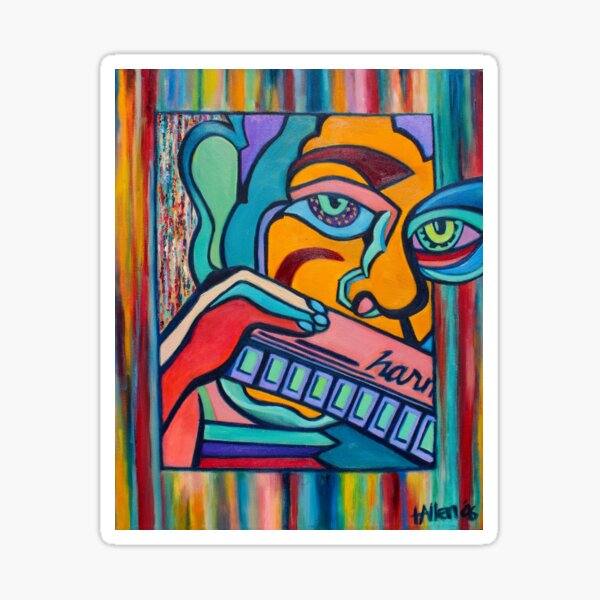 Item preview, Harmonica Player designed and sold by tinaallendesign.
