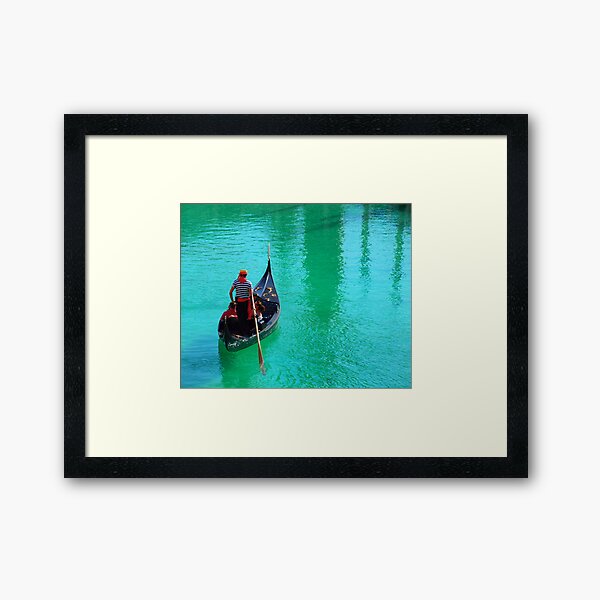 Gondola Ride Framed Art Print