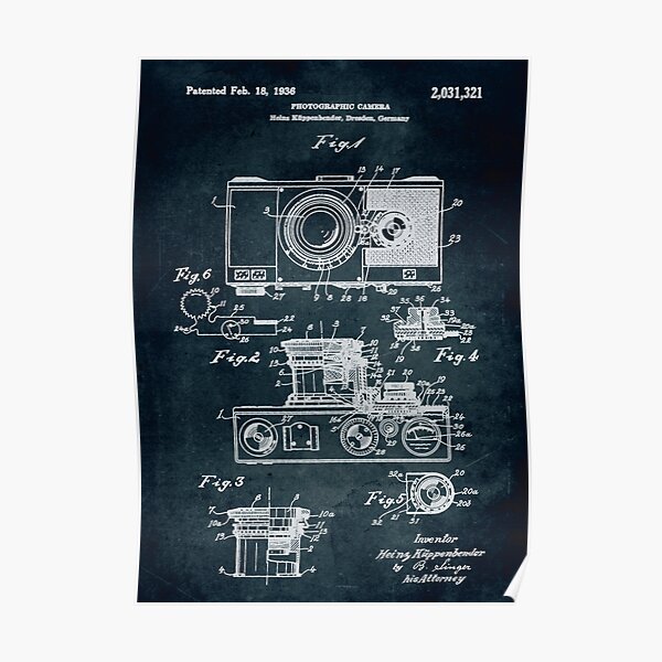 1936 Photographic camera Poster