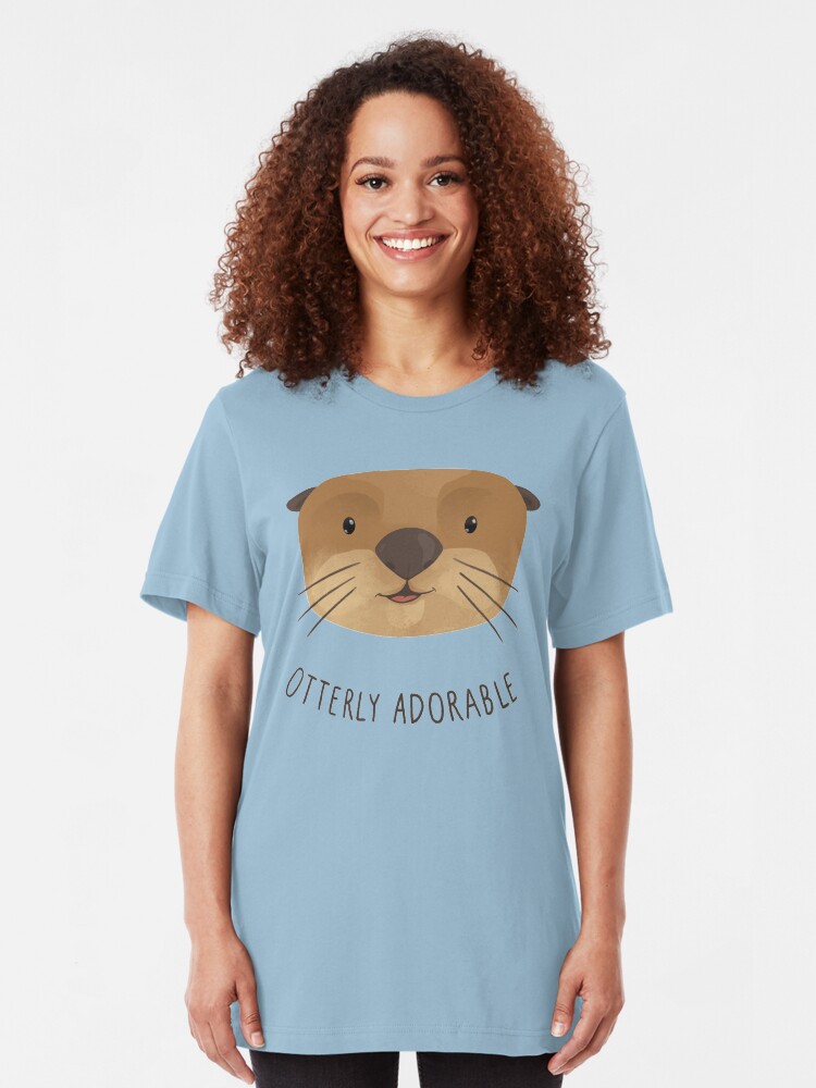 Alternate view of Otterly Adorable Slim Fit T-Shirt