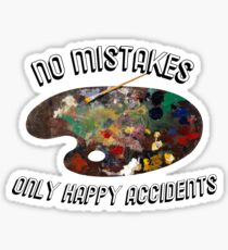 bob ross - happy accidents Sticker