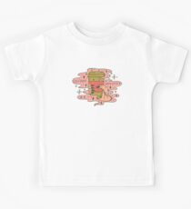 Cold Hands, Warm Coffee in Coral Kids Tee