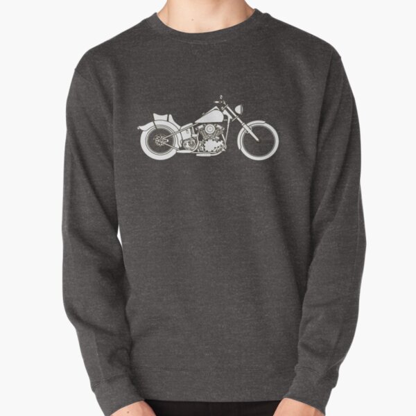 Harley line drawing Pullover Sweatshirt
