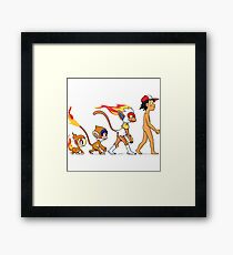the real evolution Framed Print