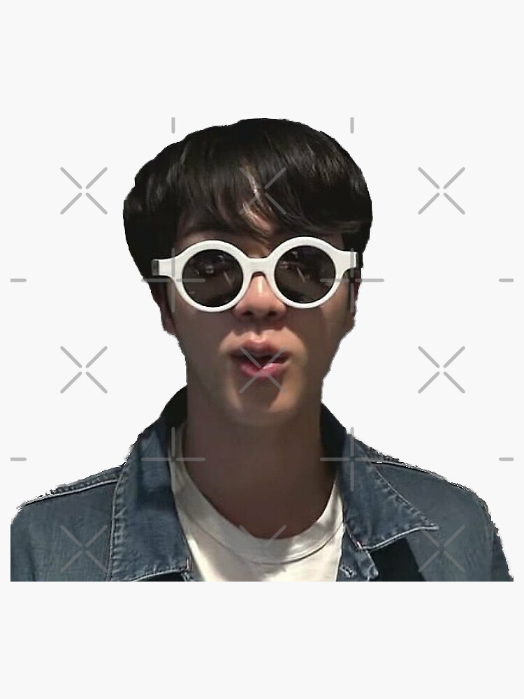 "Jin's birthday" Sticker for Sale by MoreAndBetter | Redbubble