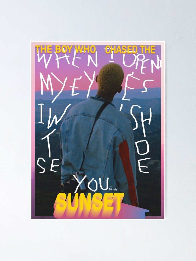 Alternate view of The Boy Who Chased The Sunset - Thoughts Poster