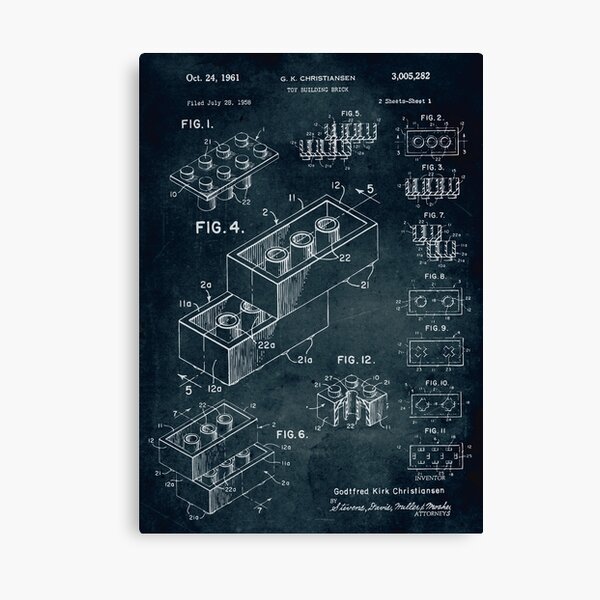 Item preview, 1958 Toy Building Brick designed and sold by xaviervieiraart.