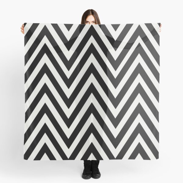 Black chevron pattern Scarf