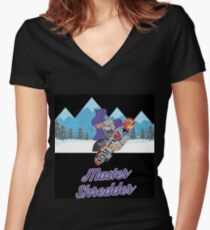 Master Shredder Women's Fitted V-Neck T-Shirt