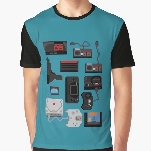 Vista previa del artículo con la obra «Pixel History - Sega», diseñado y vendido por L. Marco Miranda.