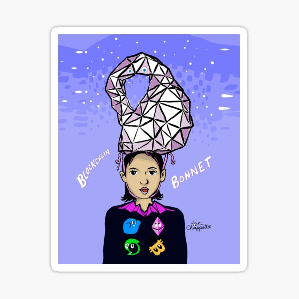 Blockchain Bonnet Sticker