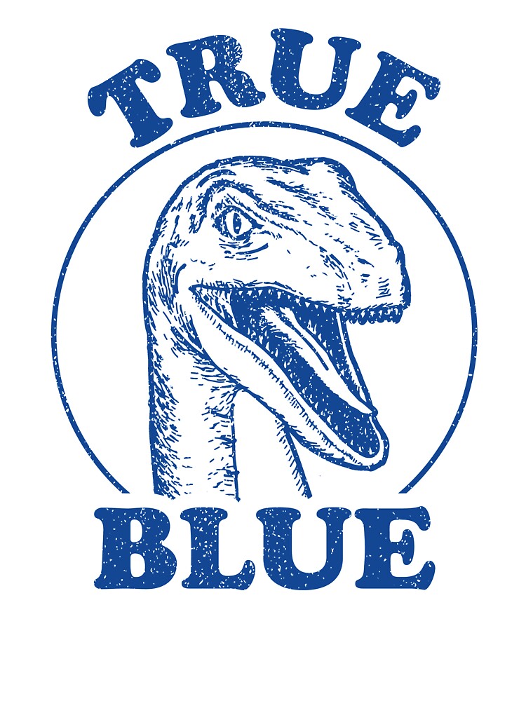 Thumbnail 2 of 2, Kids T-Shirt, True Blue Raptor designed and sold by Tabner.