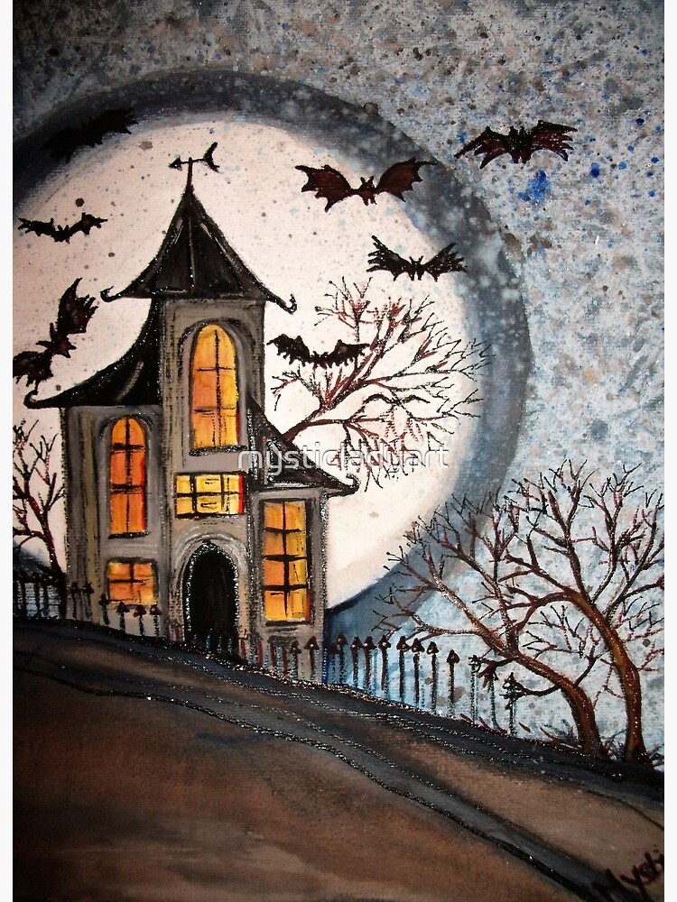 Lámina rígida «Castillo fantasmagórico lindo Halloween horror gótico frecuentado por mysticladyart arte original lindo kwai gótico romántico adams familia bates motel» de mysticladyart | Redbubble Lámina rígida «Castillo fantasmagórico lindo Halloween horror gótico frecuentado por mysticladyart arte original lindo kwai gótico romántico adams familia bates motel» de mysticladyart | Redbubble
