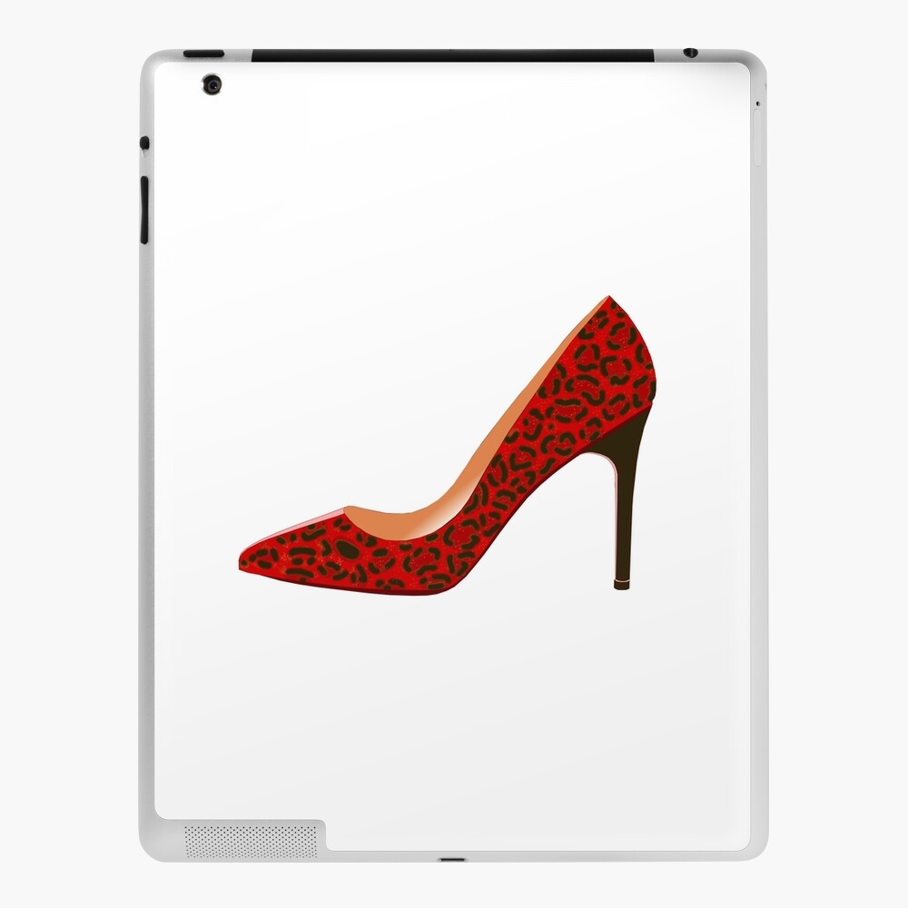 leopard skin high heel shoes