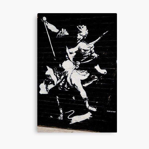 Graffiti by Blek Le Rat Canvas Print