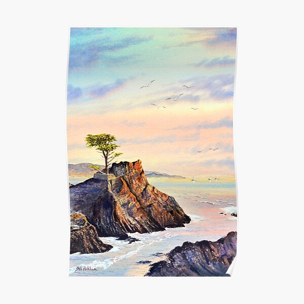 Lone Cypress Tree Pebble Beach California Poster