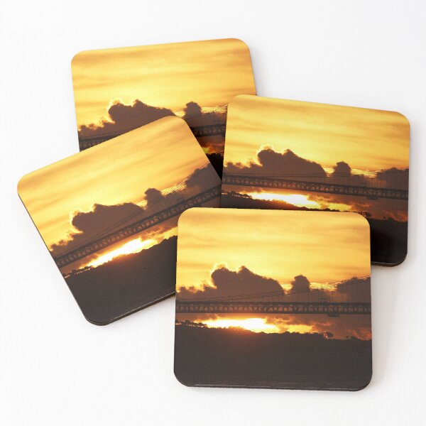 Item preview, Dramatic sunset with clouds and bridge designed and sold by Anna Lemos.