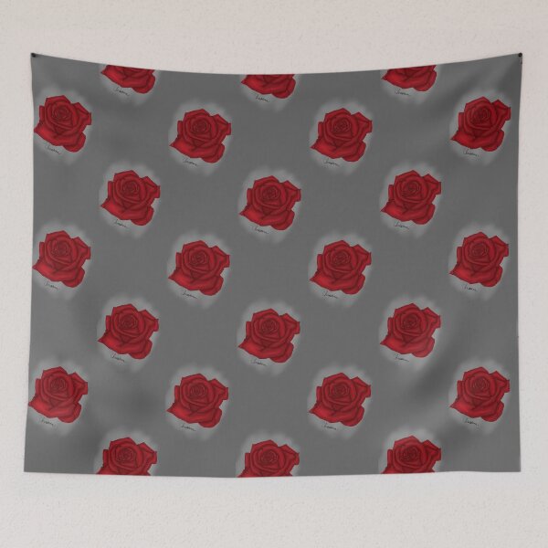 Item preview, Rosa roja radiante (fondo gris) designed and sold by simplyartist112.