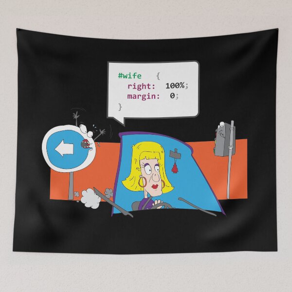 Item preview, Programmer wife CSS drives a car in the wrong way designed and sold by ZdravkovDesign.
