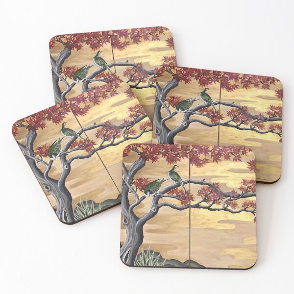 Item preview, Fall Leaves with Japanese Birds designed and sold by Julie Ann Accornero.
