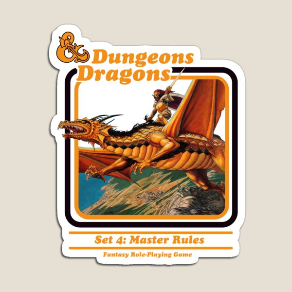 80's Dungeons & Dragons: Set 4 Master Rules Magnet