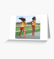 2 x 4x Angels Greeting Card