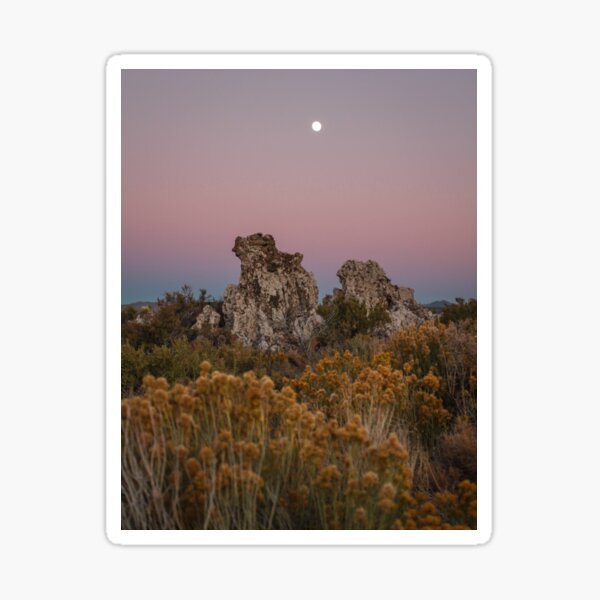 Evening and the Tufa Mono Lake Sticker
