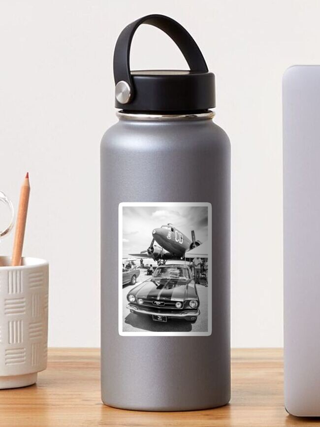 Thumbnail 1 of 3, Sticker, Mustangs & Planes designed and sold by littleoldhag.