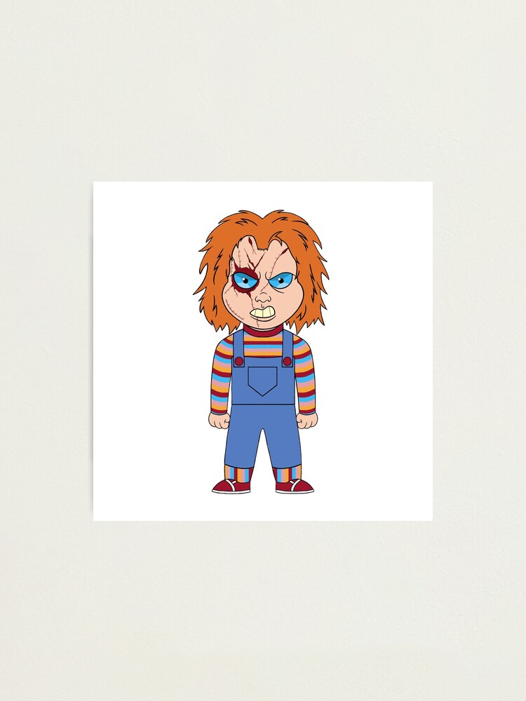 Cartoon Chucky Doll Photographic Print For Sale By Foxygrandma69 Redbubble