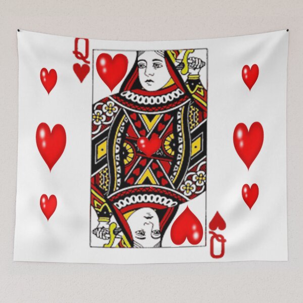 Item preview,  QUEEN  OF HEARTS SUIT CASINO PLAYING FACE CARD VALENTINES  designed and sold by sharlesart.