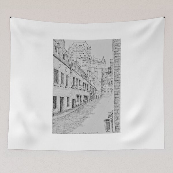 Item preview, Rue Sous Le Fort, Québec, Canada designed and sold by Dai Wynn Fine Art.