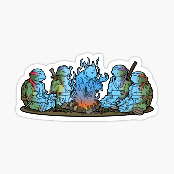 tmnt campfire Sticker