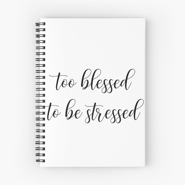 Item preview, Too Blessed to be Stressed - Cursive  designed and sold by lohtus.