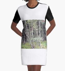 Forest near Loch Ness Graphic T-Shirt Dress