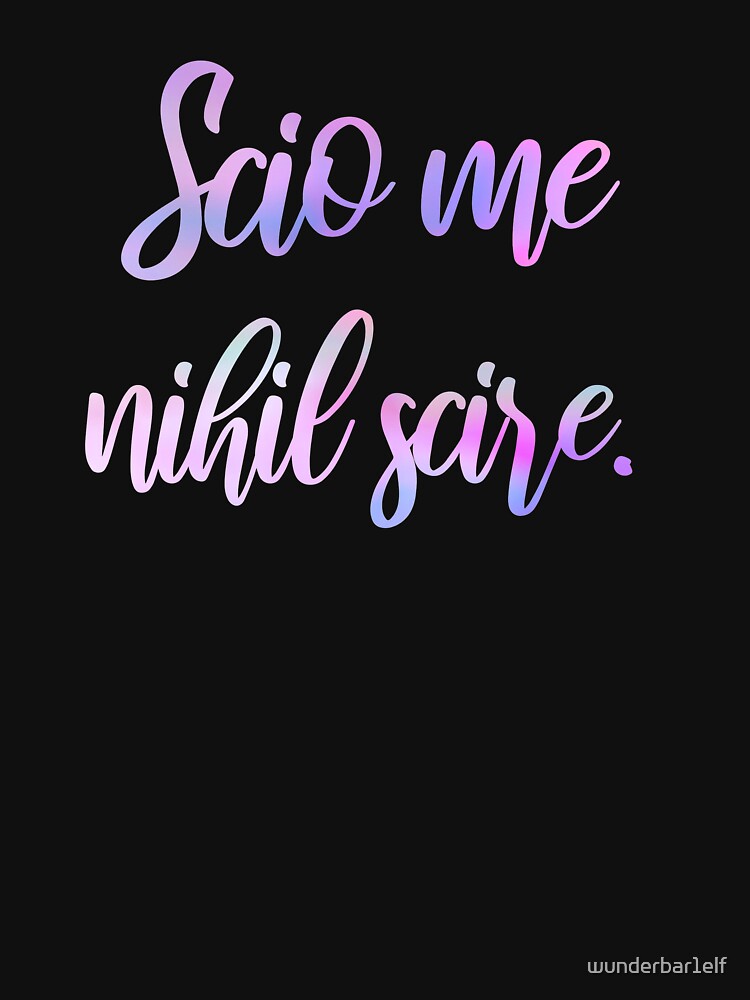 "scio me nihil scire I know that I know nothing" Pullover Sweatshirt