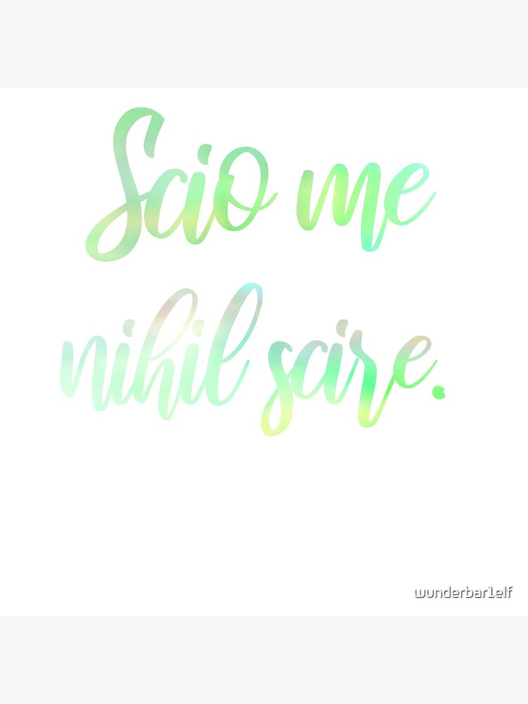 "Latin scio me nihil scire I know that I know nothing" Acrylic Block