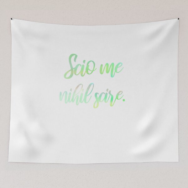 Item preview, Latin: scio me nihil scire - I know that I know nothing designed and sold by wunderbar1elf.