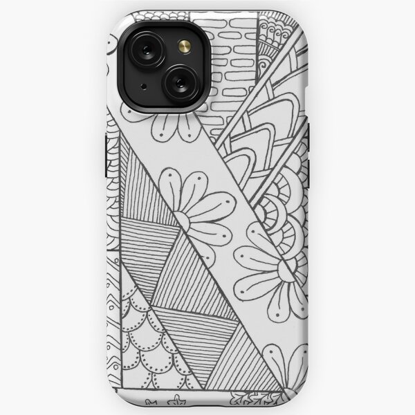 Illustration. Printable Coloring Pages for adults. iPhone 13 Case