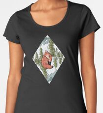 Camiseta premium de cuello ancho Llamada del zorro