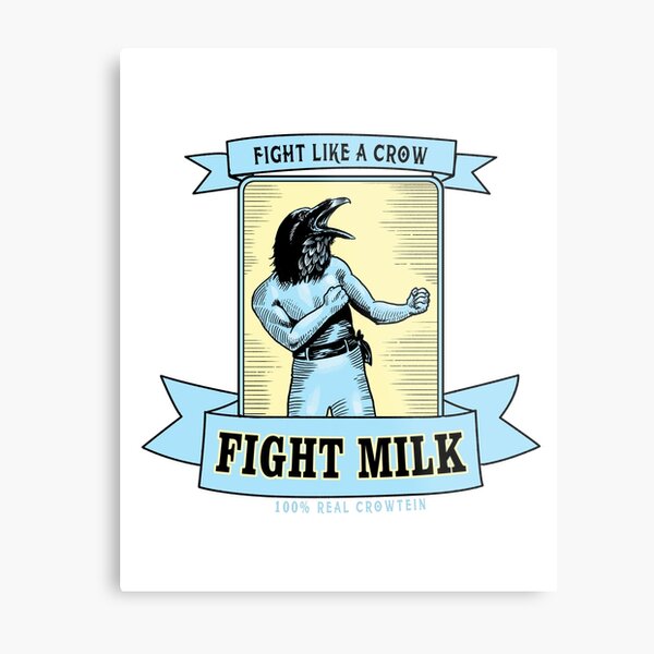 Fight Milk Metal Print