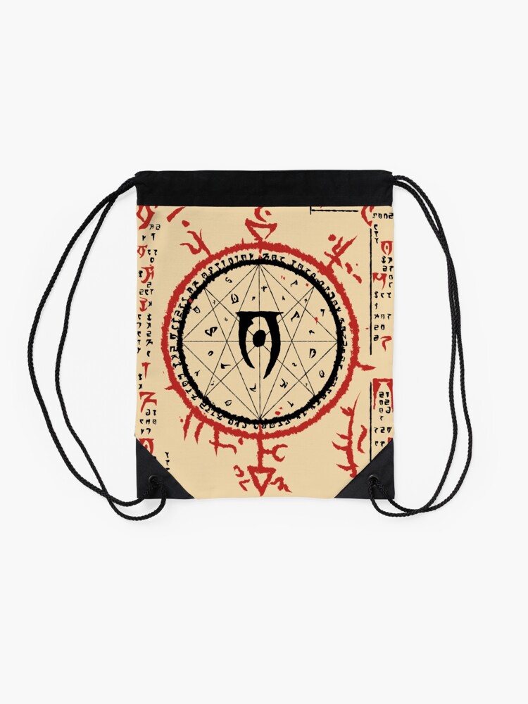Alternate view of Mysterium Xarxes 1 Drawstring Bag