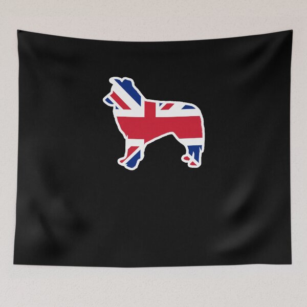 Item preview, Border Collie Dog Flag of the United Kingdom designed and sold by shoppzee.