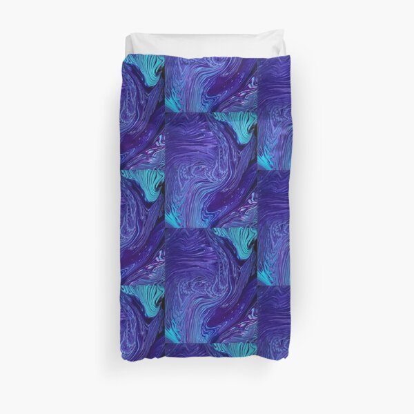 Purple Peacock Duvet Cover