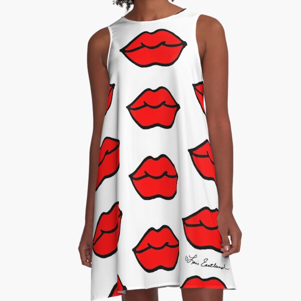 Lips! A-Line Dress
