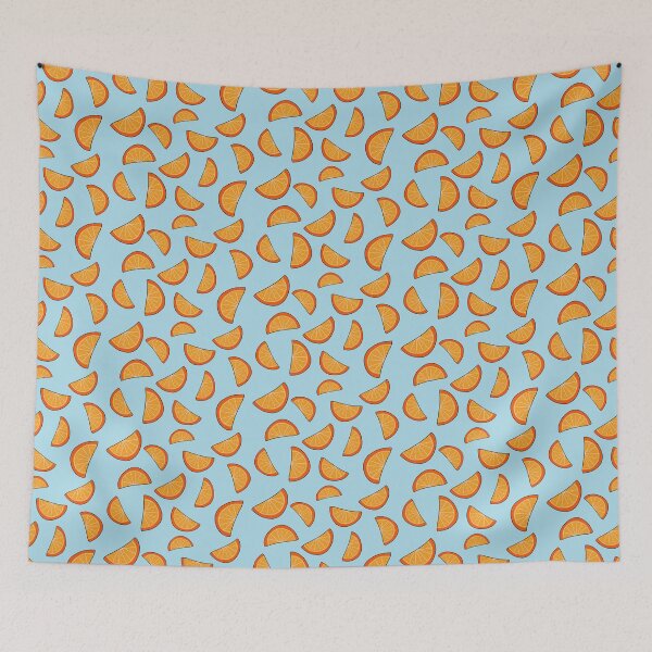 Item preview, Funky Orange Slices Blue designed and sold by studious.